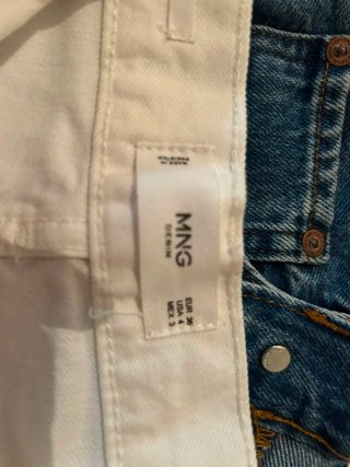 Lote 2 shorts vaqueros Mango blancos y azules