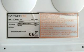 Horno Microondas Daewoo Blanco