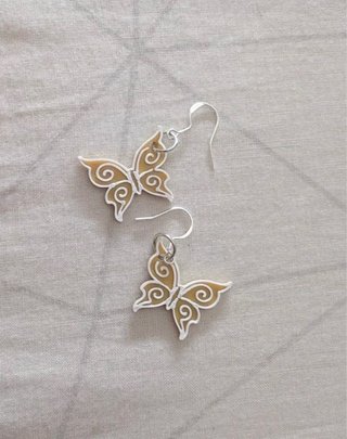 Pendientes Mariposa Rosa