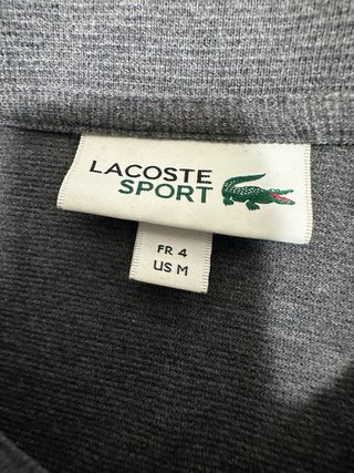 Polo Lacoste Gris Classic Fit M Hombre