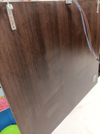 Espejo de baño con anclaje y lámpara