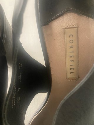 Sandalias de tacón negras Cortefiel