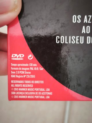 CD Os Azeitonas Ao Vivo No Coliseu Do Porto