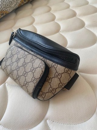 Borsa a spalla Gucci GG Supreme Beige/Nero