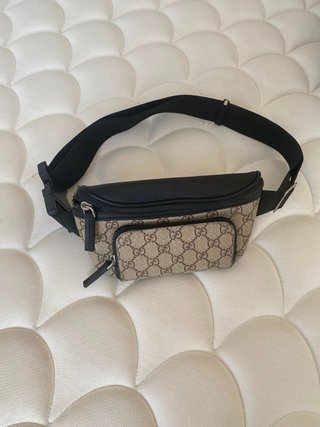 Borsa a spalla Gucci GG Supreme Beige/Nero