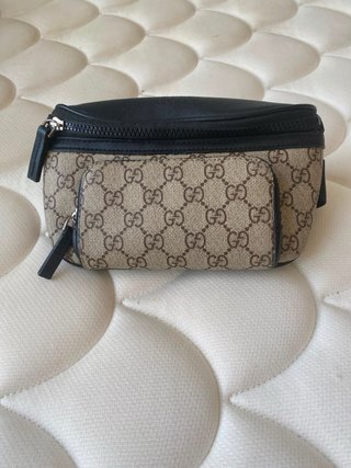 Borsa a spalla Gucci GG Supreme Beige/Nero