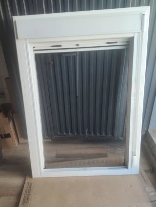 Ventanal corredero aluminio blanco