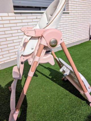 Trona Prima Pappa Peg Perego Rosa/Blanca