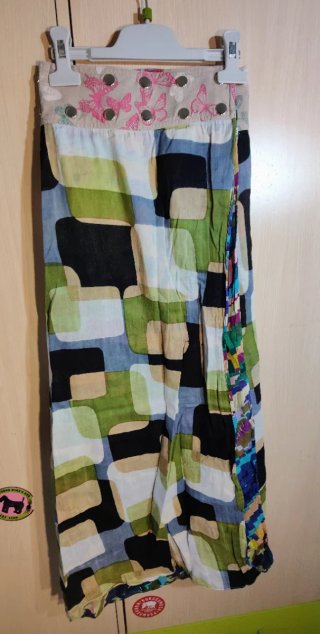 Falda Larga Reversible Vintage Gugi
