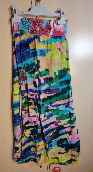 Falda Larga Reversible Vintage Gugi