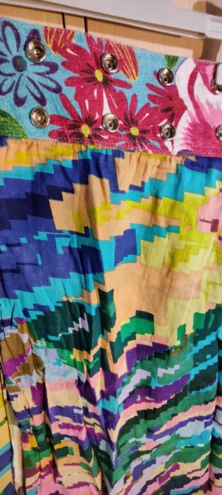 Falda Larga Reversible Vintage Gugi