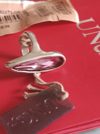 Anillo Uno de 50 Rosa y Plata