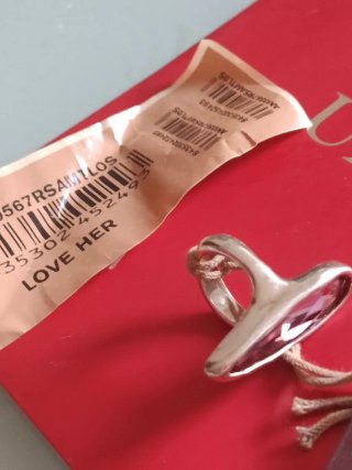 Anillo Uno de 50 Rosa y Plata