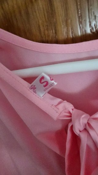 Vestido largo rosa mujer S/M – como nuevo