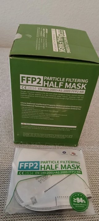 40 Mascarillas FFP2 Blancas Individuales