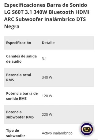 Barra de sonido negra