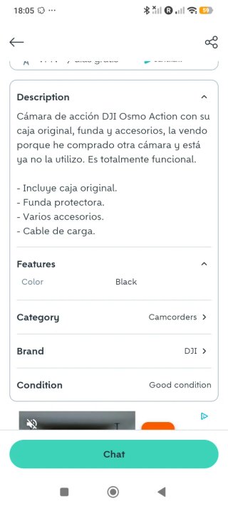 DJI Osmo Action Cámara Negra/Gris