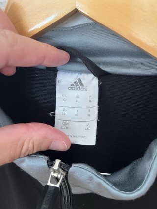 Chaqueta Adidas Negra Gris Talla XL