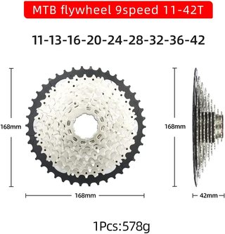 Cassette CYSKY de 9 Velocidades para Bicicletas