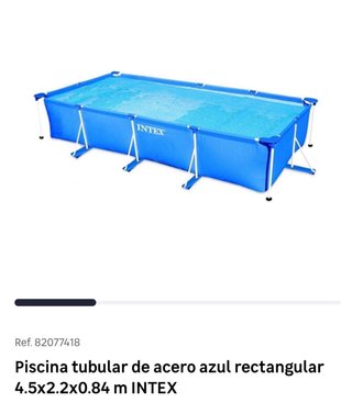 Piscina Intex Rectangular 4.5m con depuradora