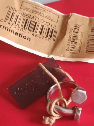 Anillo UNO de 50 plateado sin usar