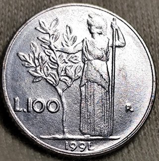 Italia lote de 6 monedas de 1990 - 1997 S/C