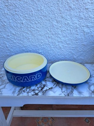 Cubitera Vintage XL Ricard Pastis seau a glace '80
