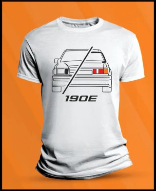 Camiseta manga corta Mercedes 190E