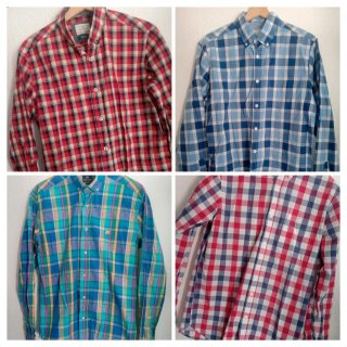 Lote 4 Camisas Hombre Cuadros