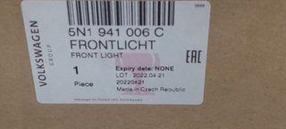 Faro derecho VW Tiguan 5N2 H7 Nuevo