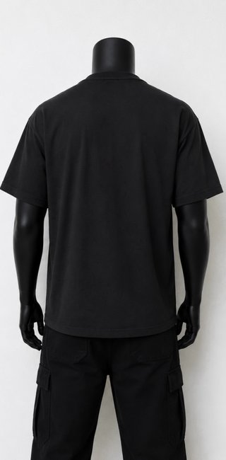 T-shirt Nera Graphic Streetwear Oversize