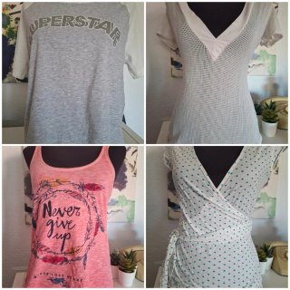 Lote 4 Camisetas Mujer Talla Única