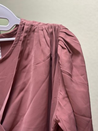Vestido largo rosa talla única