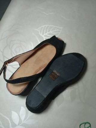Zapatos esparto Lázaro Arrotti negros T38