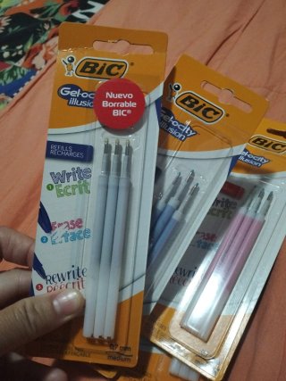 Recargas Bolígrafos Borrables BIC Gelocity Illusio