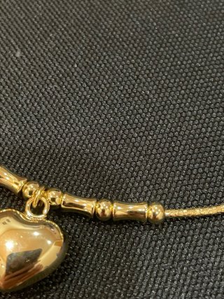 Gargantilla Corazón Oro Laminado 14K