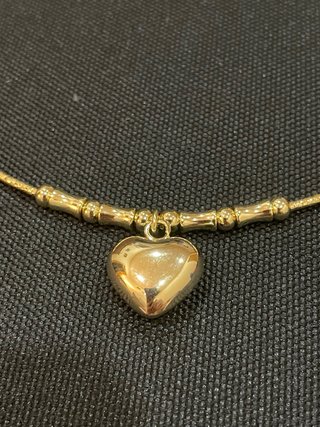 Gargantilla Corazón Oro Laminado 14K