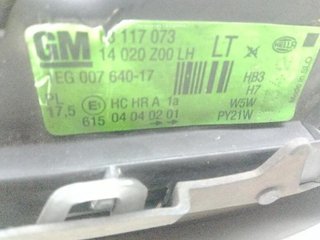 Faro opel 13117073 astra g fastback (t98) 22545008