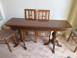 Mesa plegable de madera