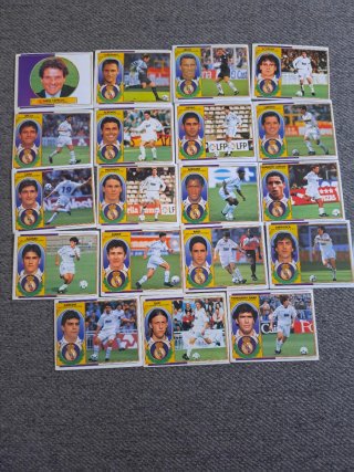 19 cromos diferentes Real Madrid Liga este 96-97