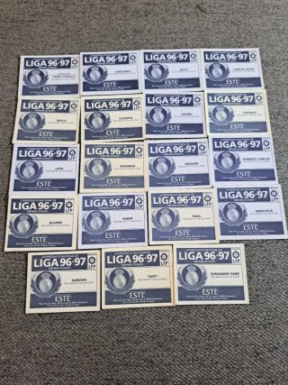 19 cromos diferentes Real Madrid Liga este 96-97