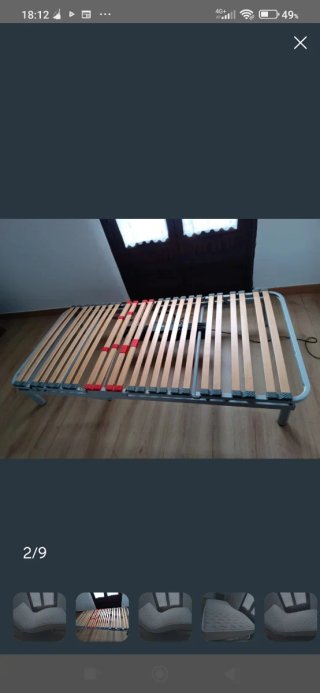 Cama articulada eléctrica con colchón
