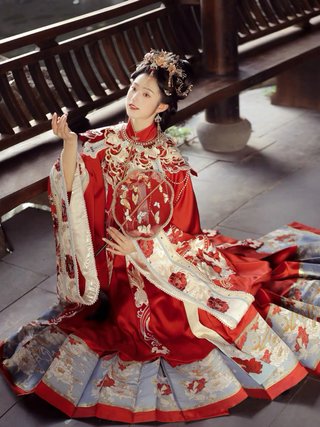 Xiuhe dres-Vestido tradicional chino de novia