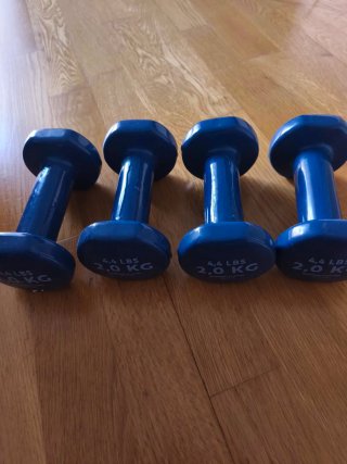 Set 4 Mancuernas 2 Kg Decathlon