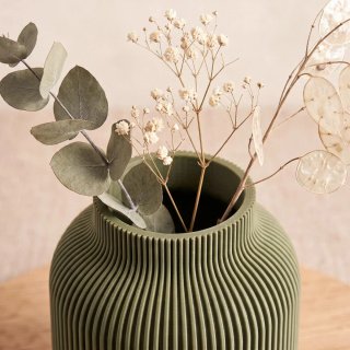 Jarrón japandi | 3D impreso verde