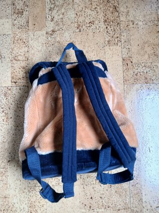 Mochila infantil peluche oso azul