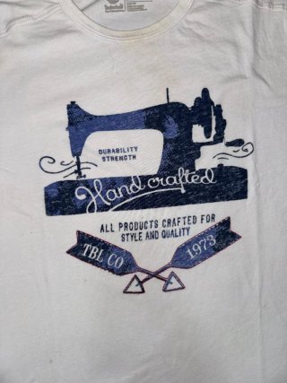 Camiseta Timberland Hand Crafted blanco Talla M