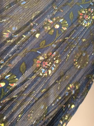 Vestido Zara floral azul talla M