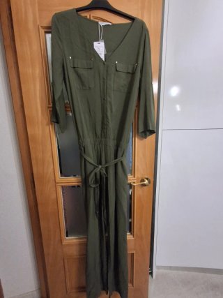 Mono verde militar de viscosa