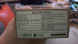 Receptor Inalámbrico Samson AirLine Micro AR2 E1
